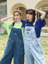 Loose Wide-Leg Jean Sleeveless Jumpsuit